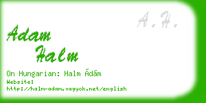 adam halm business card